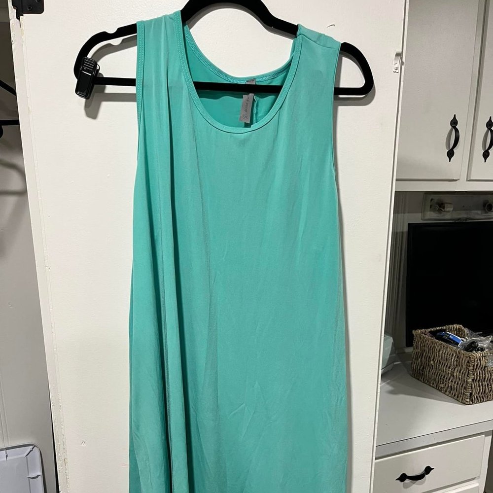 TEAL TANK DRESS